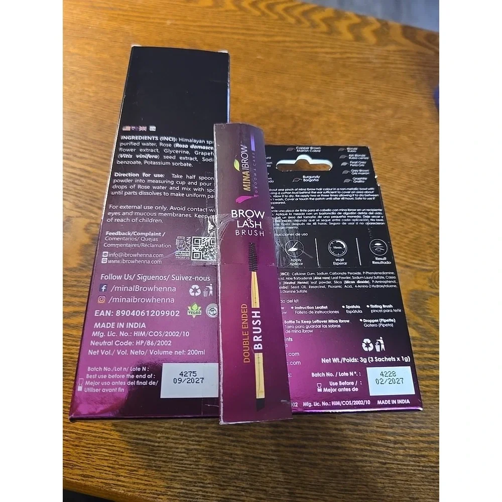 EYE BROW Tint Kit , Spot Coloring Brow‎ Tinting Powder (Black Negro)